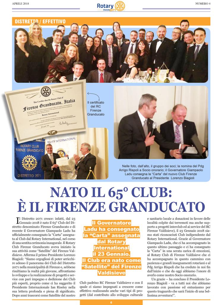 Rotary Granducato Firenze Lorenzo Biagioli 2017-18